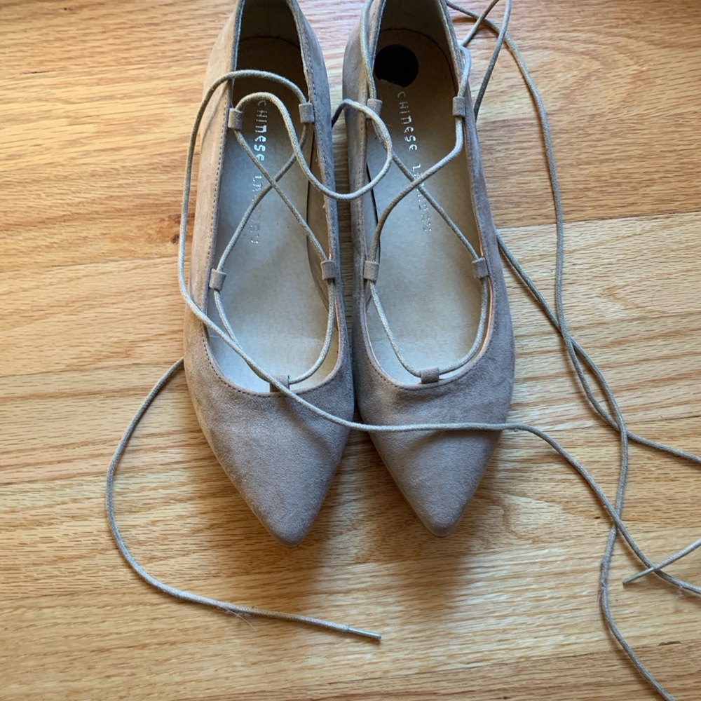 CHINESE LAUNDRY Ankle Lace Flats